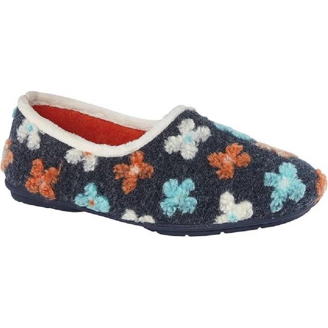 Sleepers Dam/Ladies Gracie Floral Memory Foam Tofflor 4 UK