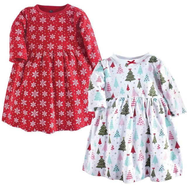 Hudson Baby Girl's Cotton Dresses  Sparkle Trees  18-24 Months