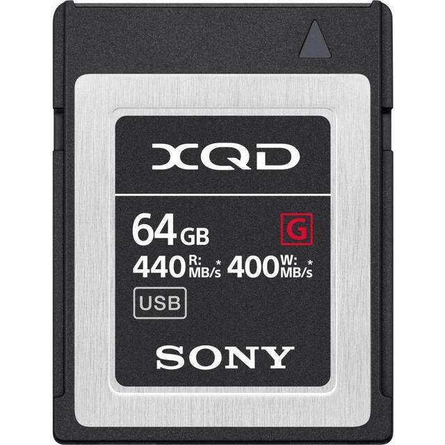 Sony 64GB XQD G Series Memory Card with Rugged Carrying Case and 2-in-1 Card Reader Bundle