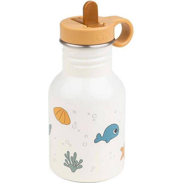 Done by Deer vattenflaska metall Sea friends Beige - Beige/Sand