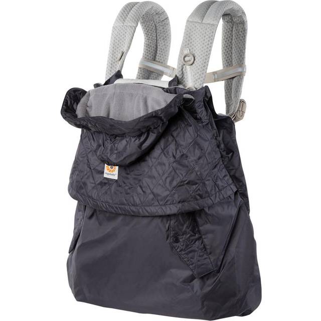 Ergobaby Winter Cover, skydd mot regn och kyla med fleecefoder för alla Ergobaby bärselar, skydd i alla väder med vattenavvisande överdrag, Charcoal