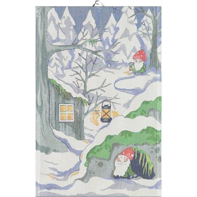 Ekelund Linneväveri Stugan kökshandduk 40x60 cm Blå