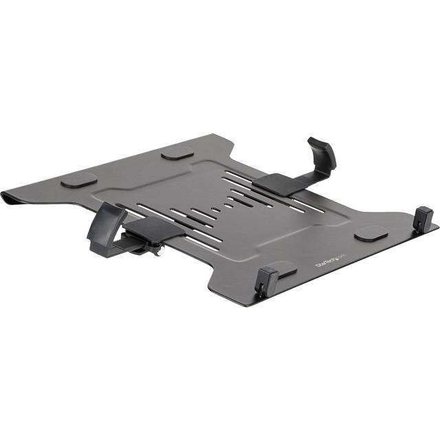StarTech.com VESA laptopfack – justerbar datorarm säkrar bärbara datorer (4,5 kg / 9,9 lb) – 75 x 75 och 100 x 100 VESA-monteringshål – ventilerade – för skärmskrivbordsmontering/stativ