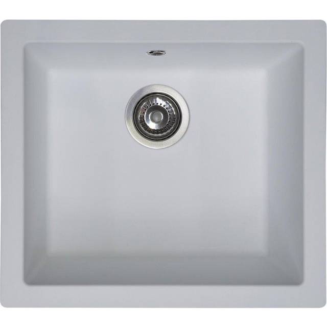SIA EVOWH 1.0 Bowl White Composite Inset / Undermount Kitchen Sink And Waste Kit