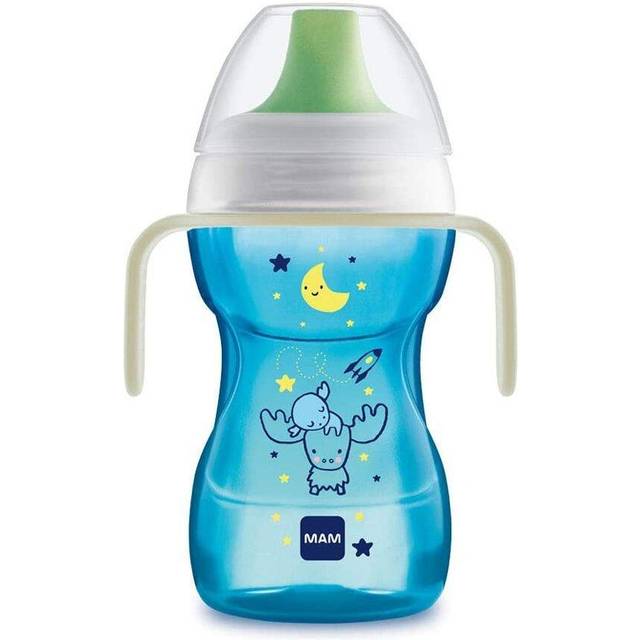 MAM Fun to Drink with Glow Handles - 270ml Blue