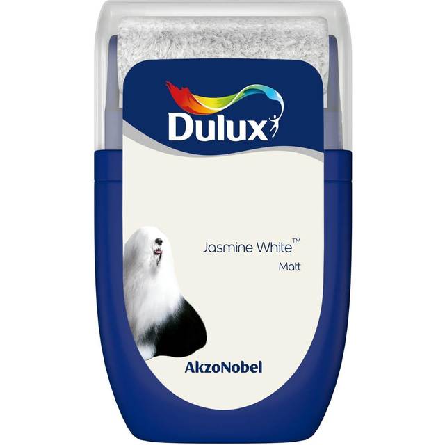 Dulux Jasmine White Matt Emulsion Paint Tester Pot 30ml - Cream