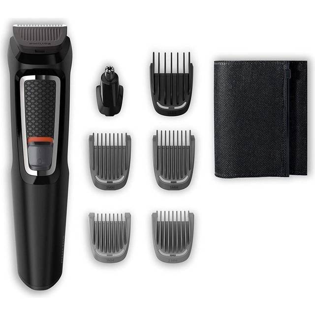 Philips Multigroom series 3000 7-i-1 -Grooming kit - 7 verktyg för både skägg och hår - Självslipande stålblad - Upp till 60 minuters driftstid - Sköljbara tillbehör - MG3720/15