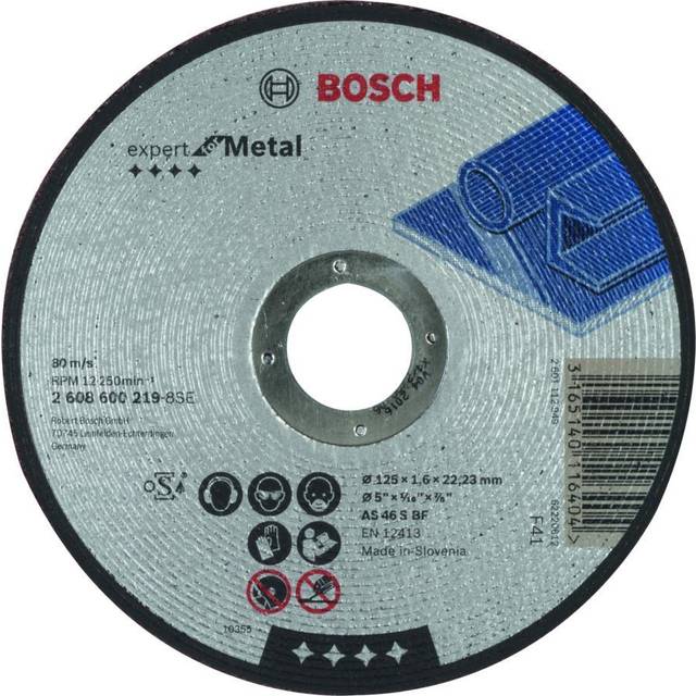 Bosch 2608600219 Cutting Disc 125mm Metal Straight for Angle Grinders