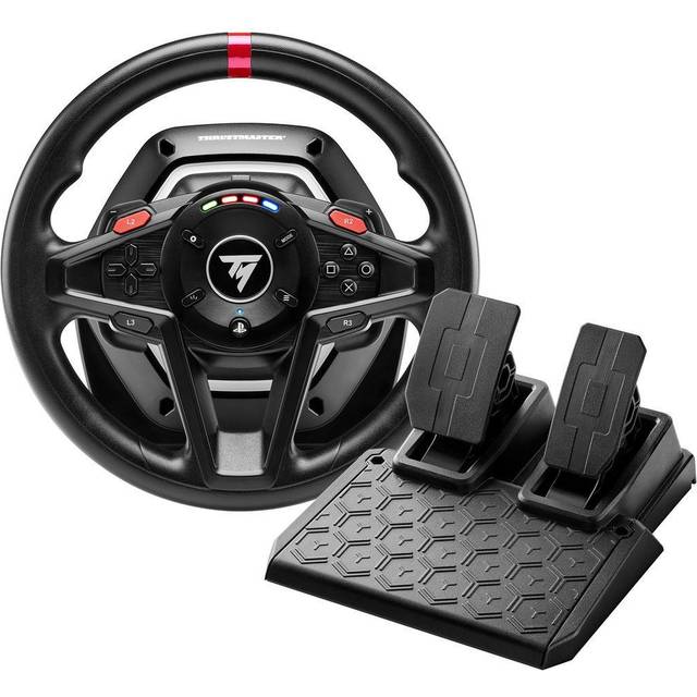 Thrustmaster T128 - Högeffektivt racingspelhjul och pedalset med force feedback för PC, PS4 och PS5, PS5 Pro