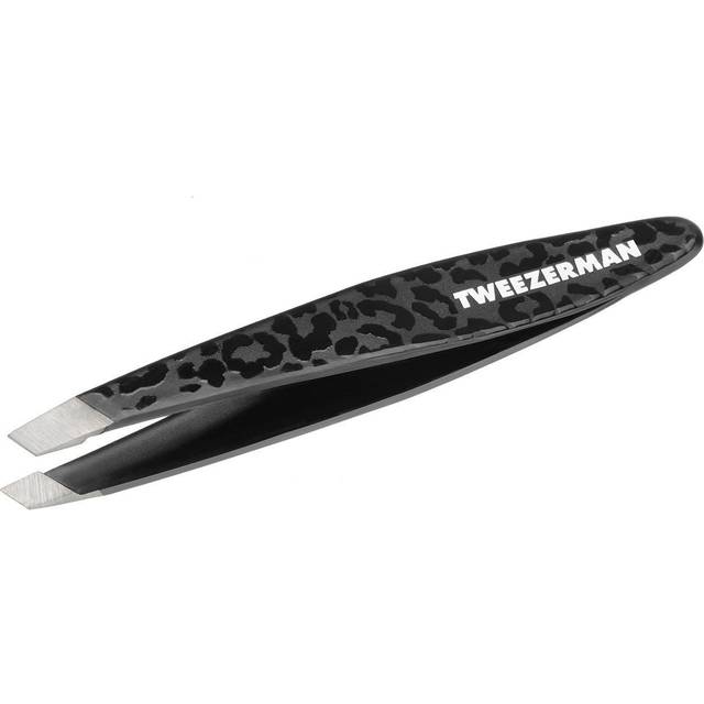 Tweezerman Mini Slant Tweezer Black Leopard