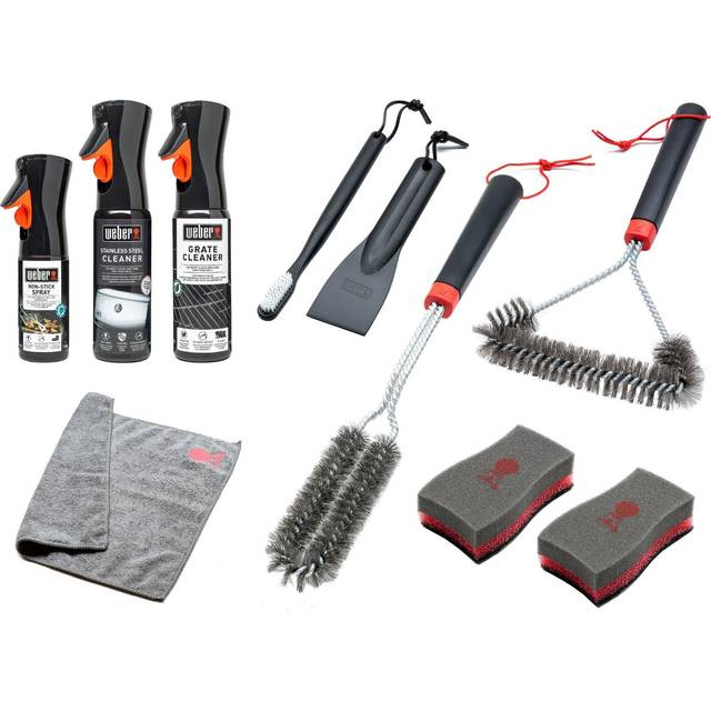 Weber Stainless Steel Barbecue Cleaning Kit | Stainless Steel BBQ Cleaner | Weber Barbecue Accessories | Designed for Stainless Steel BBQs (18283)