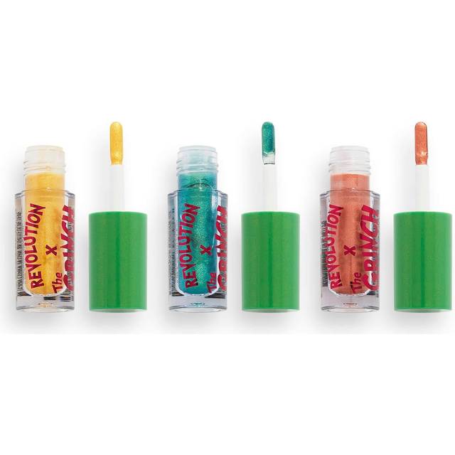 Makeup Revolution x The Grinch Don't Give a Grinch Liquid Eyeshadow Set