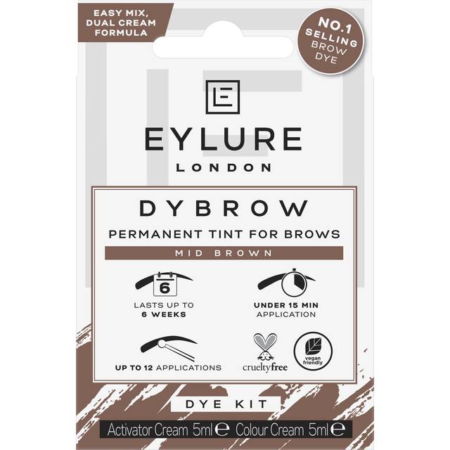 Eylure Dybrow Permanent Eyebrow Tint - Mid Brown