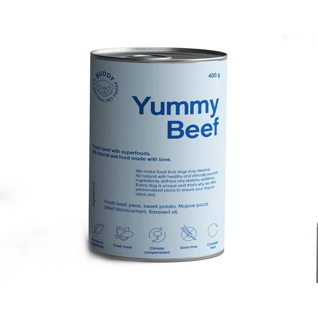 Buddy Pet Foods Yummy Beef 400g - Våtfoder