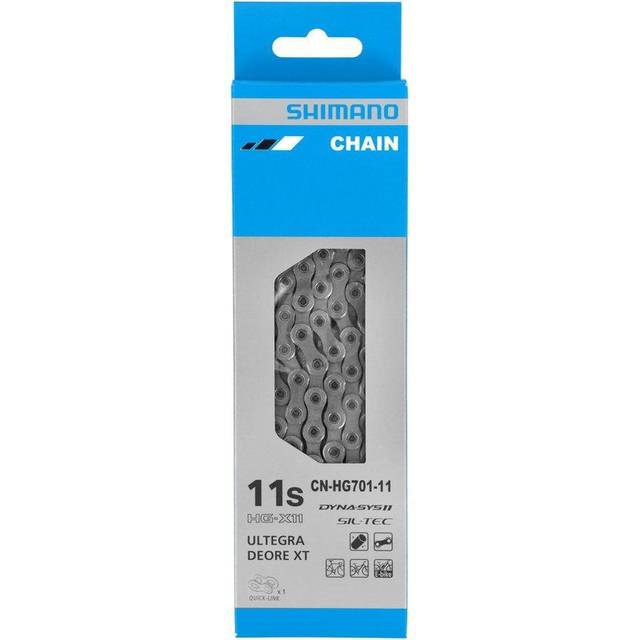 Shimano kedja 11 V 126E.HG701 väg/MT QL cykling unisex vuxen, beige (naturlig)