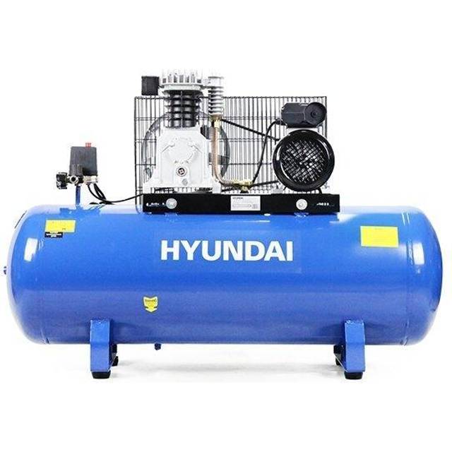 Hyundai 150 Litre Air Compressor 14CFM/14psi Twin Cylinder Belt Drive 3hp