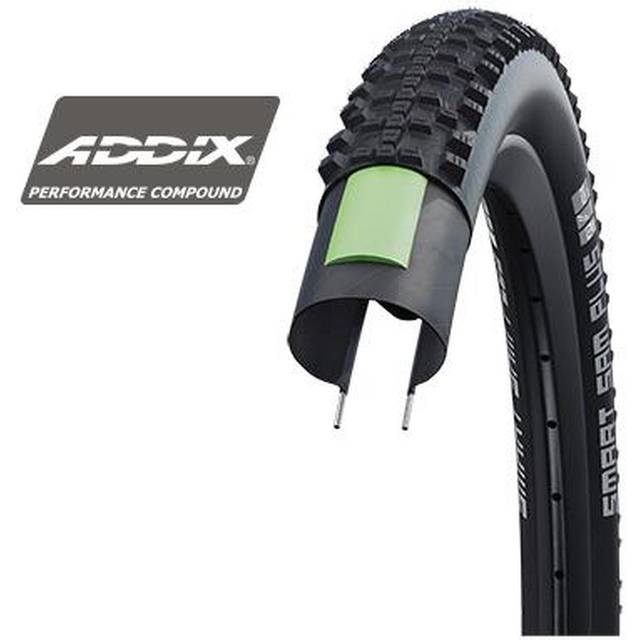 Schwalbe Smart Sam Plus Addix, Copertone Unisex Adulto, Nero, Taglia unica