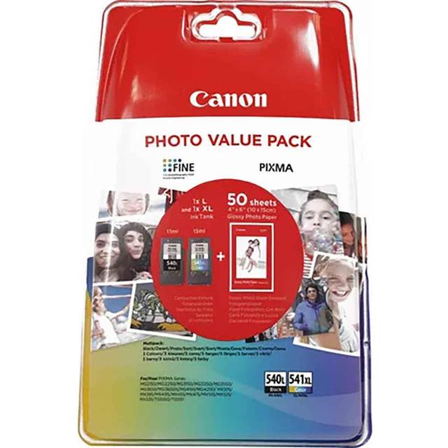 Multipack PG-540L + CL541XL + 50sidor fotopapper