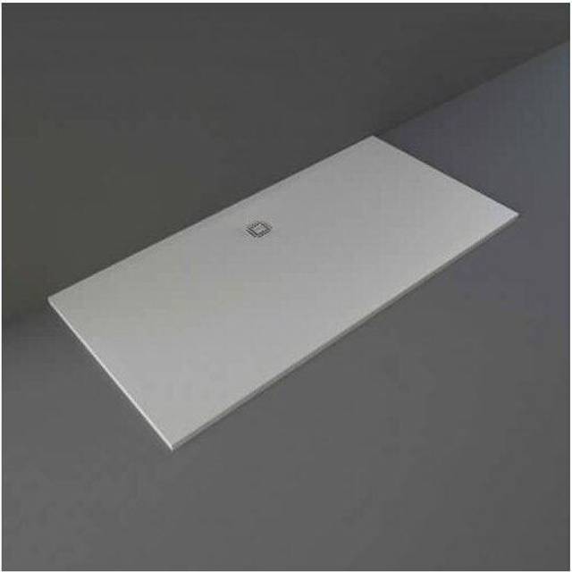 RAK Ceramics Feeling Rectangular Bathtub Replacement Shower Tray | Grey | Stainless Steel | 1700mm x 900mm