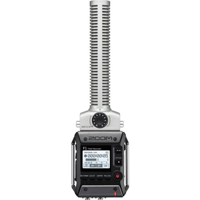 Zoom F1 Field Recorder with Shotgun Microphone in Black