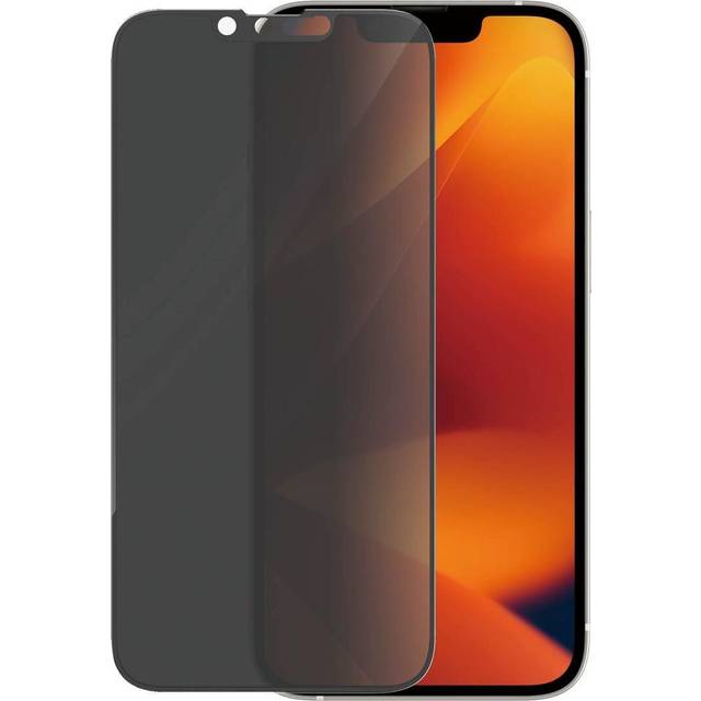 PanzerGlass Bundle Privacy Glass+Case Displayskyddsglas Apple iPhone 14 1 st Anti-fingeravtryck, antibakteriell, Blickskydd från sidan B0401+P2783