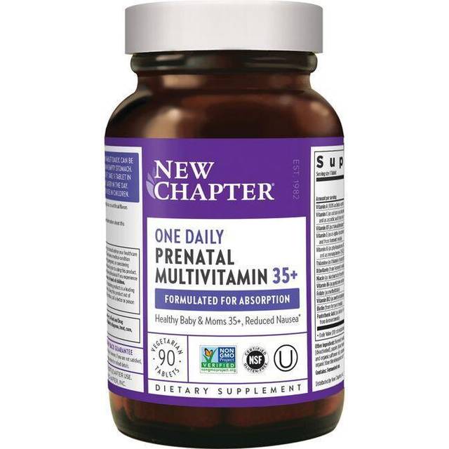 New Chapter  One Daily Prenatal Multivitamin 35+  90 Vegetarian Tablets