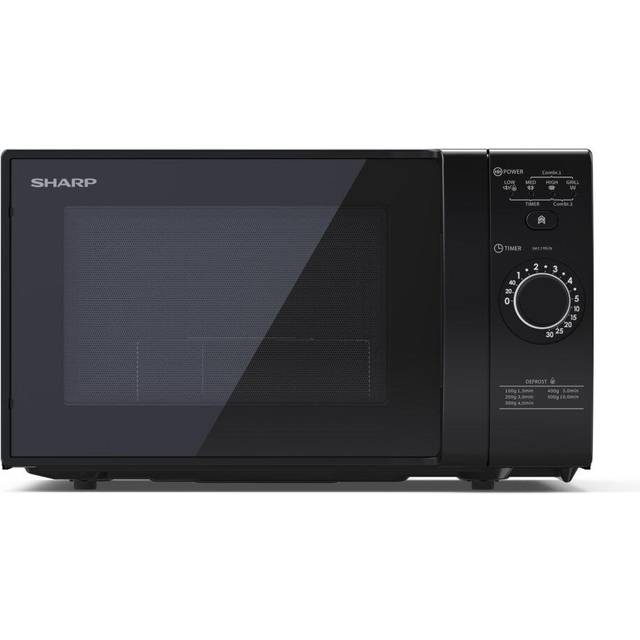 Sharp YC-GG02U-B 20L 700W Microwave With Defrost Function - Black