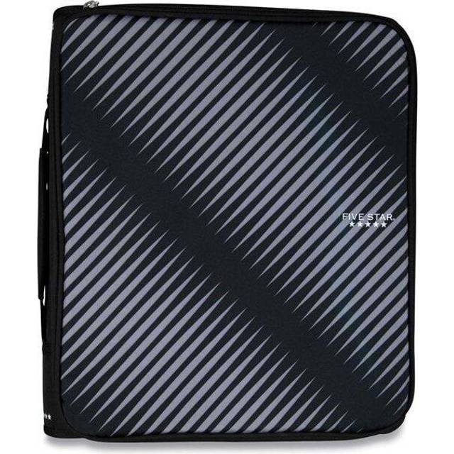 Mead Products 72536 2 in. 3 Rings Zipper Binder, Black & Gray