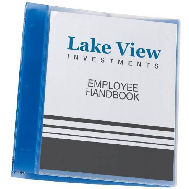 Avery Flexible View 3 Ring Binder  1 Round Rings  Blue  1 Binder