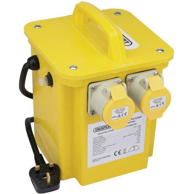 Draper 31264 3.3kVA 230V to 110V Portable Site Transformer
