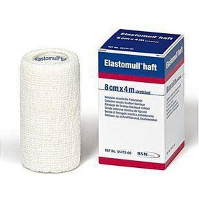 Kohesiv fixeringsbinda Elastomull Haft - 10cmx20m vit latexfri