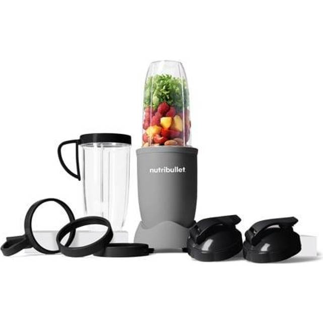 Nutribullet Pro 900, elektrisk blender, smoothieblender, multifunktionell blender, 700 ml kopp, Silver, NB904S