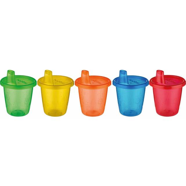 Nuby Cup Set with Free Flow Spout 210 ml +9m, 6 st
