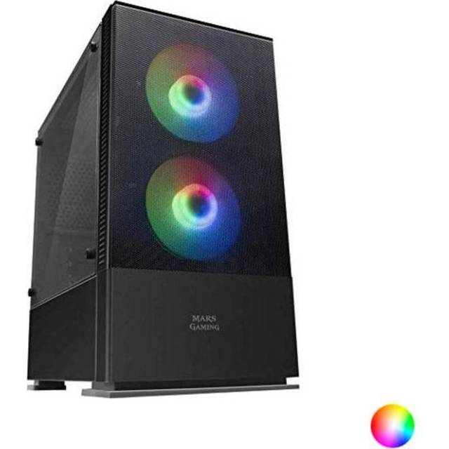 Mars Gaming MCZW, premium kompakt PC-hölje, MicroATX, panel främre nät, vit