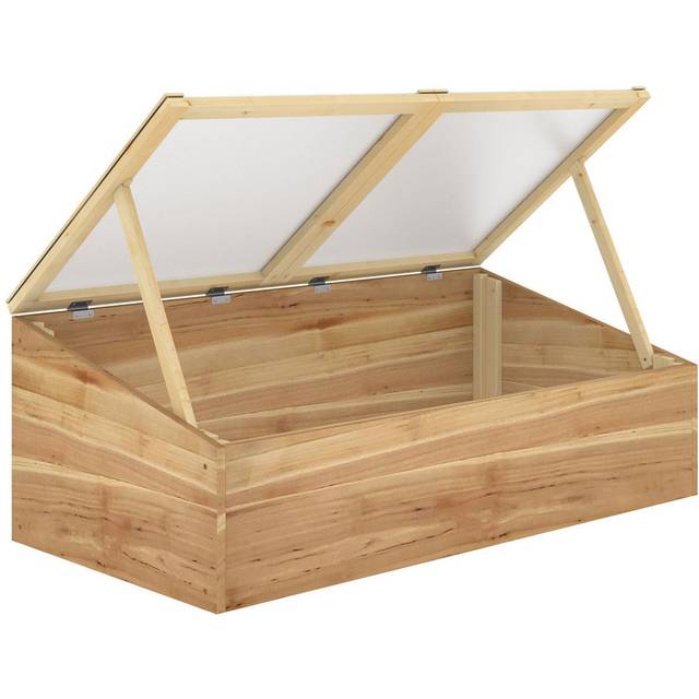 Outsunny Wood Cold Frame Greenhouse | TJ Hughes