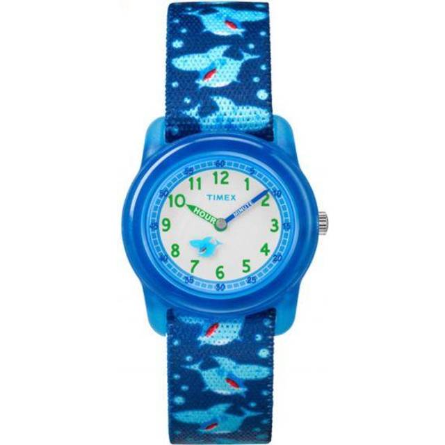 Timex Time Machines Blue Shark Print Strap Kids Watch