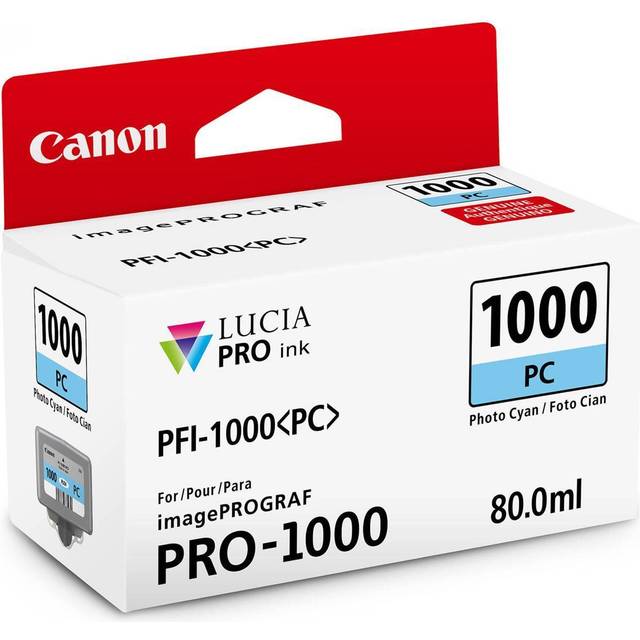 CanonInk Lucia PRO PFI-1000 Photo Cyan Individual Ink-Tank