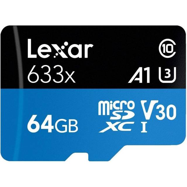 Lexar High Performance 633x microSDXC UHS-I Card with Adapter 64GB