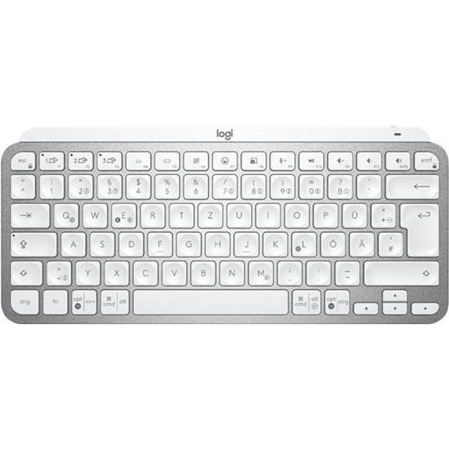Logitech MX Keys Mini – trådlöst, upplyst tangentbord in Ljusgrå, Français (Azerty)