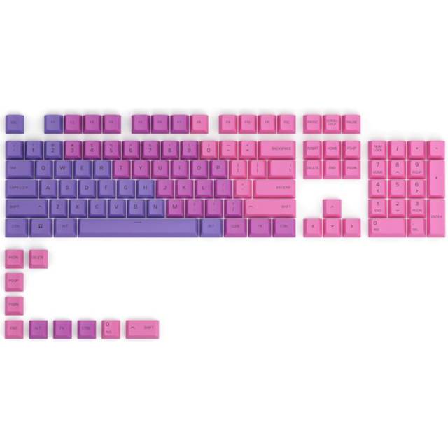 Glorious GPBT Keycaps - 115 PBT Keycaps, ISO, Nordic-Layout, Nebula