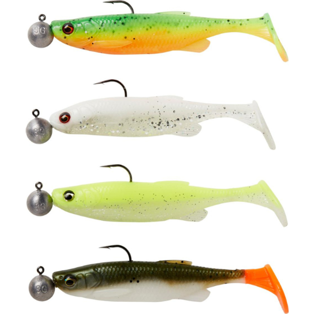 Savage Gear Fat Minnow T-Tail RTF 7,5cm, 5g + 7.5g #1/0 Sinking Darkwater Mix 4+4pcs