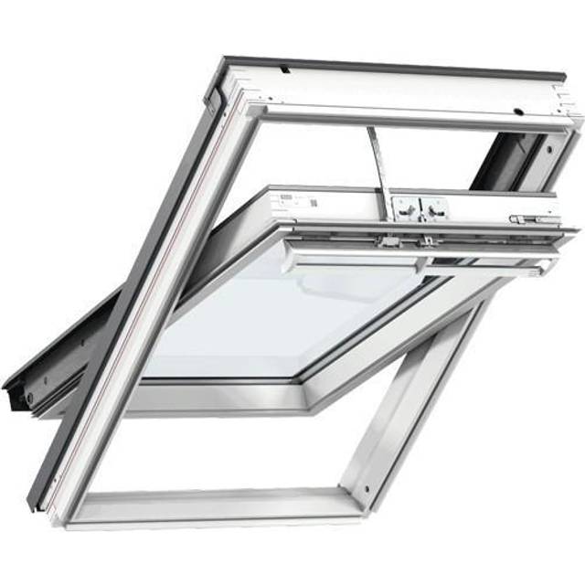 VELUX INTEGRA GGL MK04 207021U White Painted Electric Centre Pivot Roof Window - 780 x 980mm