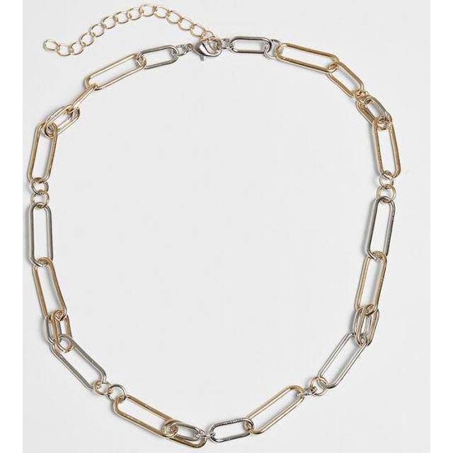 Urban Classics Accessoires UC Color Mix Necklace Gold/Silver / One Size Halsband