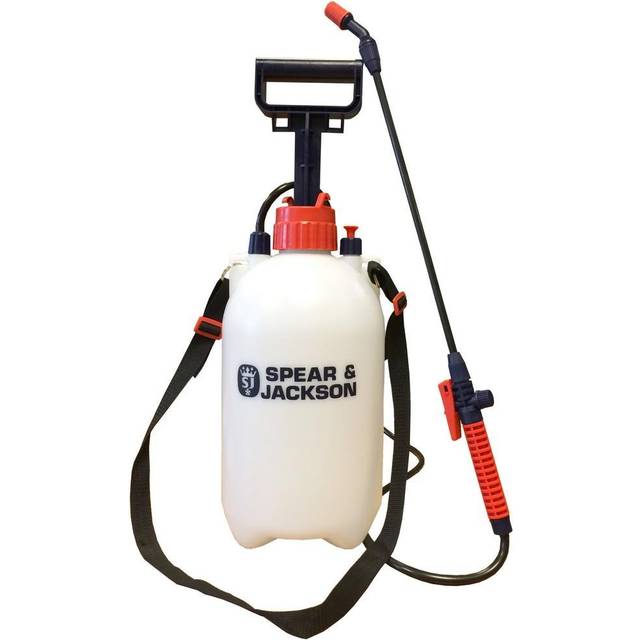 Spear & Jackson Pressure Sprayer with Pressure Release Valve, 5 Litre, Multi