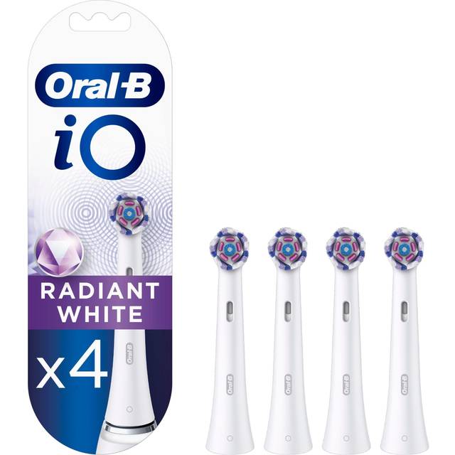 ORAL B iO Radiant White Replacement Toothbrush Head – Pack of 4