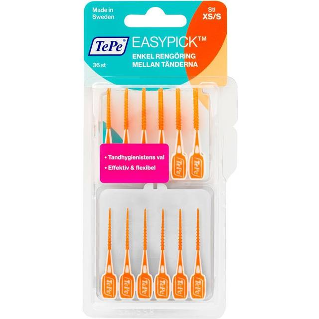 TEPE Easypick Dental Picks Size XS/S Orange 36 Count