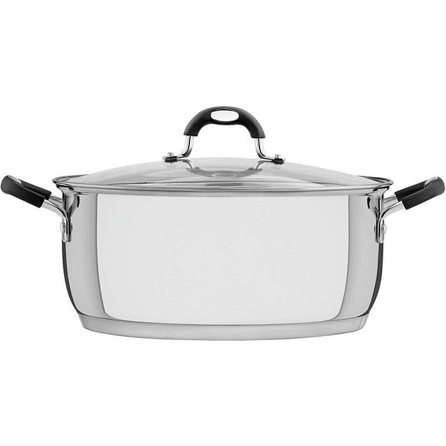 Tramontina 30cm Casserole Dish - Stainless Steel, Silver