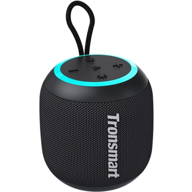 Tronsmart T7 Mini 15W Portable Bluetooth Speaker, IPX7 Waterproof, Balanced Bass, LED Modes,TWS - Black & White