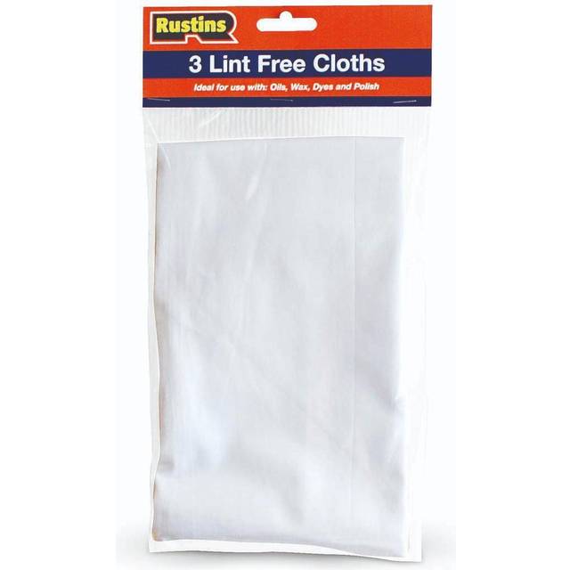 Rustins lint free cloths (pack 3)