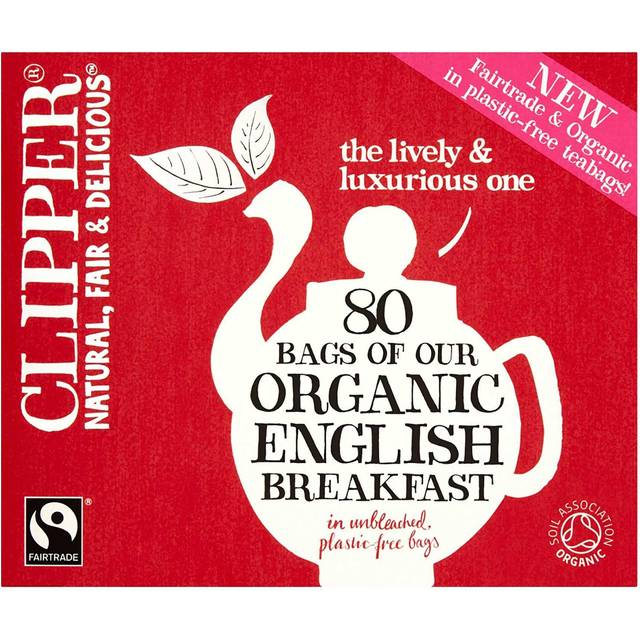 Clipper Fairtrade 80 Organic English Breakfast Bags 232g